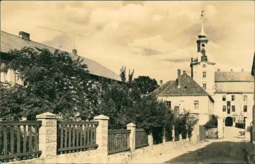 Ansichtskarte Lieberose Schloss Zentrale Berufsschule - Weg Eingang 1963