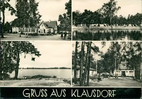Ansichtskarte Klausdorf-Am Mellensee Restaurant See und Zelt 1970
