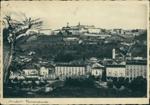 Cartolina Mondovi Piemont Stadtpartie Panorama 1935