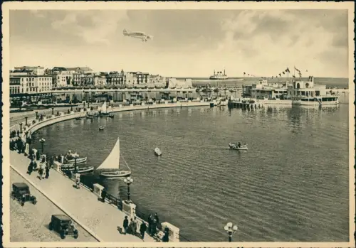 Cartolina Bari Puglia Lungomare Nazario Sauro - Flugzeug 1940