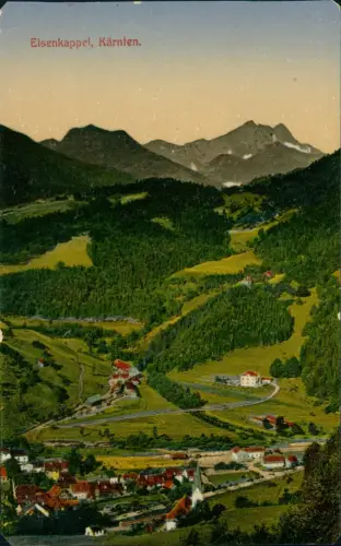 Ansichtskarte Eisenkappel Stadtpartie Kärnten 1943
