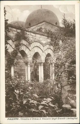 Palermo Palermo  Chiostro e Chiesa S. Giovanni degli Eremiti (dettaglio) 1922