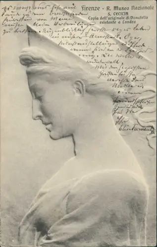 Cartolina Florenz Firenze R. Musea Nazionale S. Cecilia 1914