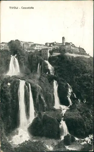 Cartolina Tivoli (Latium) Stadtblick 1925