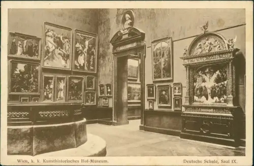 Wien Kunsthistorisches Hof-Museum. Deutsche Schule, Saal IX. 1915