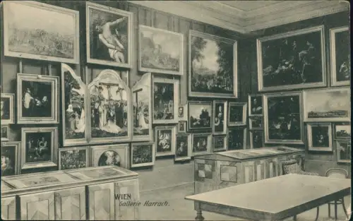 Ansichtskarte Wien Gallerie Harrach. Innenansicht 1914