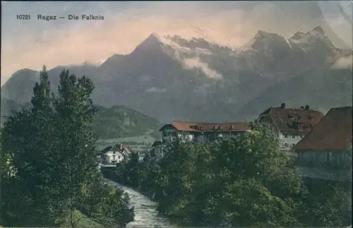 Ansichtskarte Bad Ragaz Die Falknis 1912