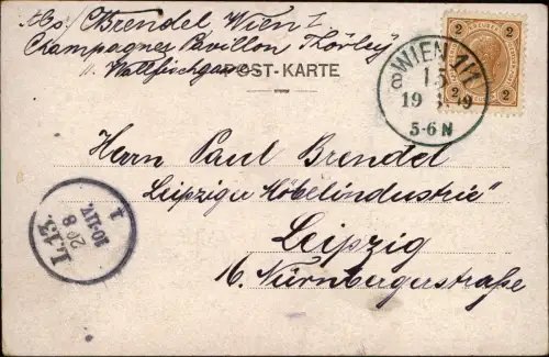 Ansichtskarte Wien Augartenbrücke, Rudolfskaserne. 1909