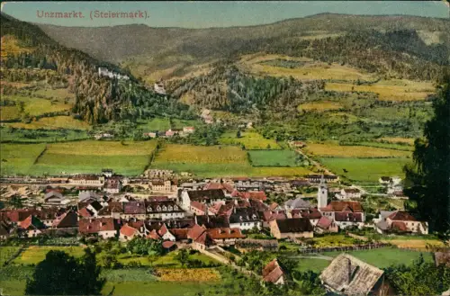 Ansichtskarte Unzmarkt-Frauenburg Totale 1913
