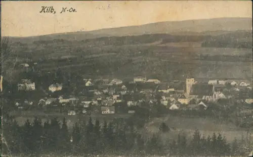 Ansichtskarte Kilb-Kettenreith Totale 1918  gel. Deutsch Österreich