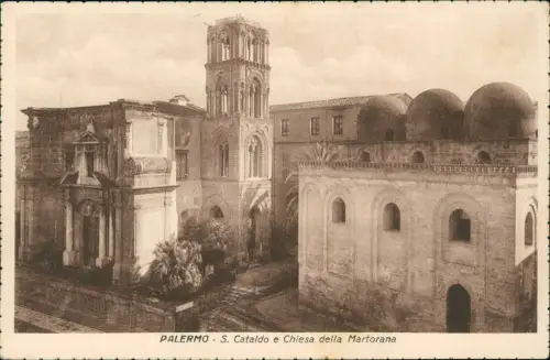 Palermo Palermo (Palermu) S. Cataldo e Chiesa della Martorana 1922