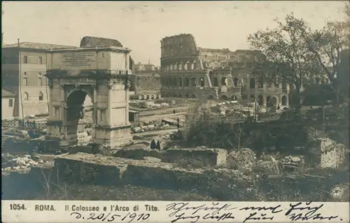 Cartolina Rom Roma Kolosseum Colosseo Amphitheatrum Flavium 1912