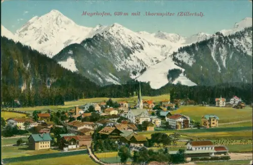 Ansichtskarte Mayrhofen mit Ahornspitze Zillertal 1912