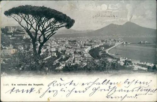 Cartolina Venedig Venezia Stadt Vesuv 1906