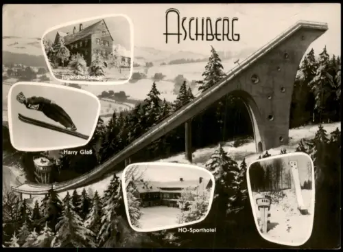 Klingenthal Aschbergschanze Ski-Sprungschanze Wintersport DDR Mehrbild- 1961