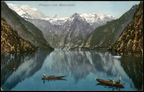 Ansichtskarte Schönau am Königssee Malerwinkel am Königssee 1910