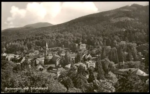 Ansichtskarte Badenweiler Panorama-Ansicht südl. Schwarzwald 1960
