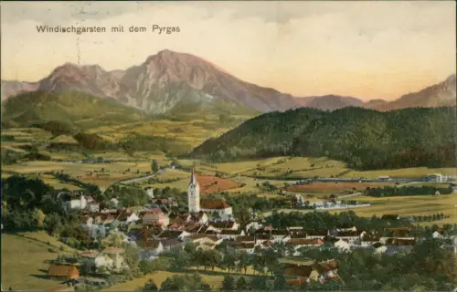 Ansichtskarte Windischgarsten Stadt mit dem Pyrgas 1911