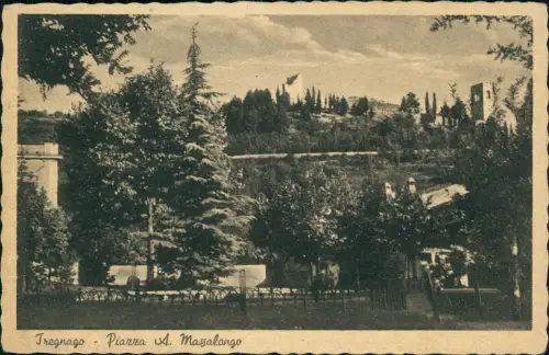 Cartolina Tregnago Piazza A. Massalongo 1934