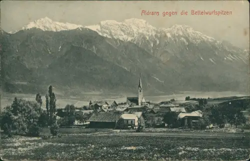 Ansichtskarte Aldrans gegen die Bettelwurfspitzen 1907