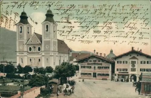 Ansichtskarte St. Johann in Tirol Hauptplatz 1909