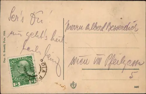 Postcard Pula Pola Stadt Riva 1913