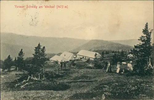 Ansichtskarte Aspang Vorauer Schwaig am Wechsel 1911