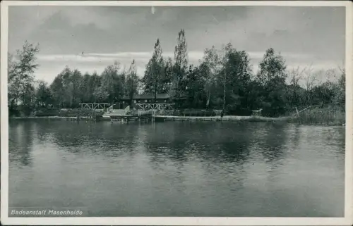 Ansichtskarte Hannover Badeanstalt Hasenheide 1928