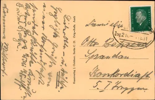 Ansichtskarte Gransee Ruppiner Tor, Straßenszene 1931