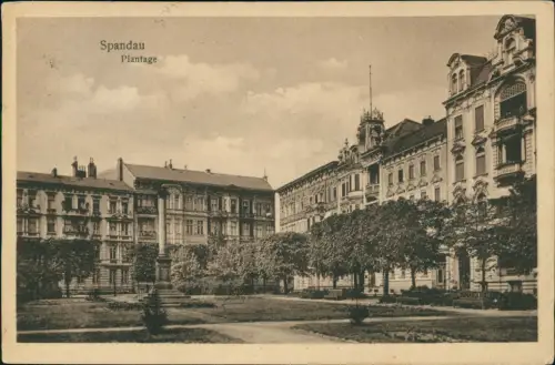 Ansichtskarte Spandau-Berlin Plantage 1928