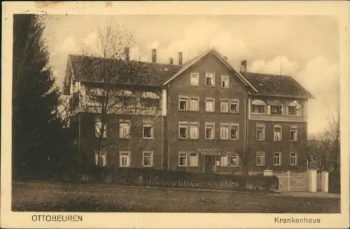 Ansichtskarte Ottobeuren Krankenhaus 1930