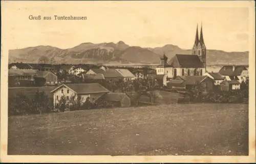 Ansichtskarte Tuntenhausen Stadtpartie 1930
