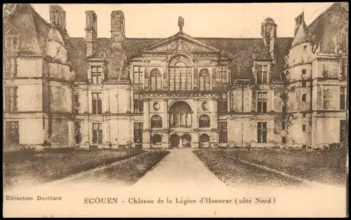 CPA Écouen Château de la Légion d'Honneur (Nordseite) 1915