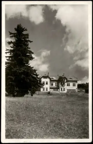 Postcard Benetzko Benecko Pension Zlatá vyhlídka 1946
