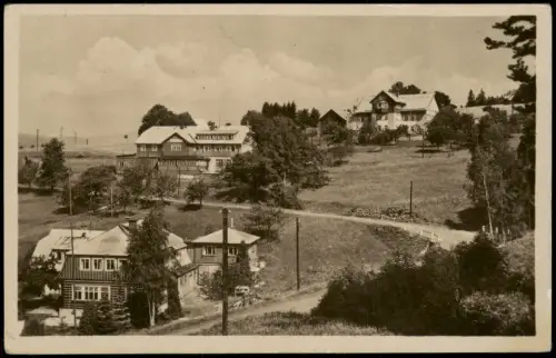 Postcard Benetzko Benecko Martinova bouda und Hotel Krakonoš 1965
