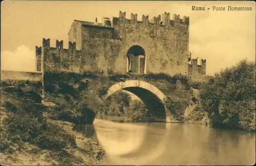 Cartolina Rom Roma Ponte Nomentano 1916