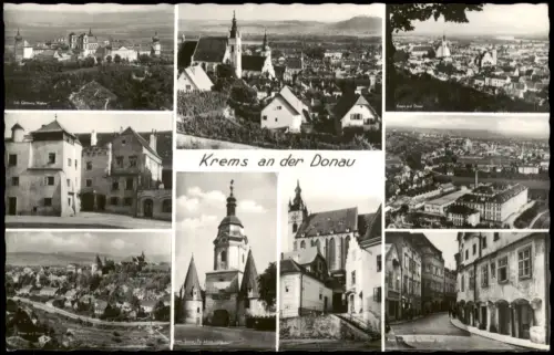 Ansichtskarte Krems (Donau) Ortsansichten Mehrbildfotokarte 1968