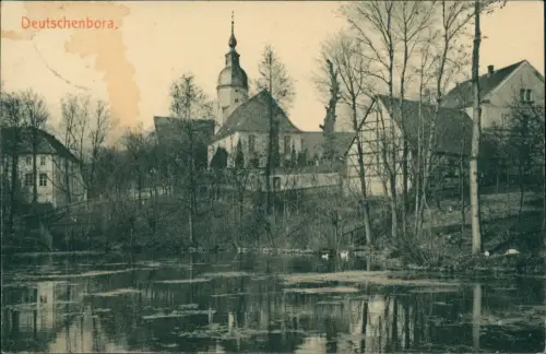 Ansichtskarte Deutschenbora-Nossen Stadtpartie 1916