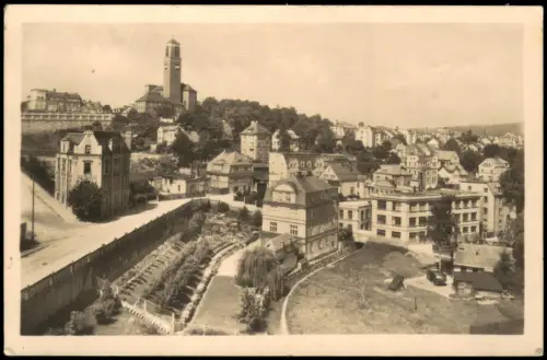 Gablonz (Neiße) Jablonec nad Nisou Stadtansicht mit Herz-Jesu-Kirche 1959