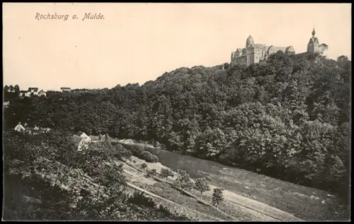 Ansichtskarte Rochsburg-Lunzenau Schloss Rochsburg Talbrücke 1915