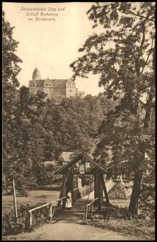 Ansichtskarte Rochsburg-Lunzenau Schloß Rochsburg Umland, Ansicht 1910