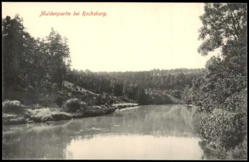 Ansichtskarte Rochsburg-Lunzenau Muldenpartie 1915