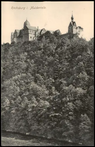 Ansichtskarte Muldental Schloss Rochsburg im Muldental 1922