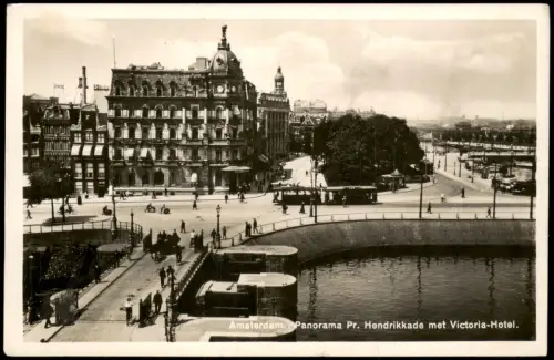 Amsterdam Amsterdam Panorama Prinz Hendrikkade mit Victoria-Hotel 1915