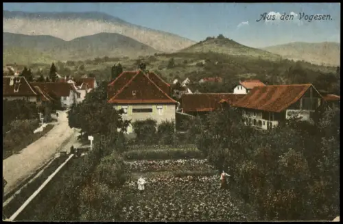 CPA .Frankreich Dorfansicht in den Vogesen 1916