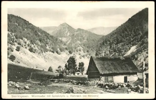 Metzeral Wormsatal mit Spitzköpfe und Hohneck, Süd-Vogesen 1910