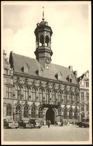 Postkaart Bergen Mons (Mont) Hôtel de Ville, Mons 1955