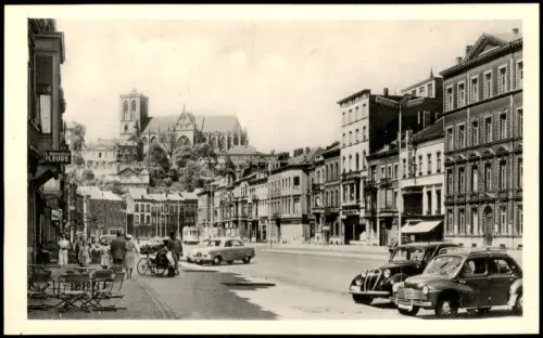 Lüttich Luik Lîdje Boulevard de la Sauvenière mit Basilique St-Martin 1960