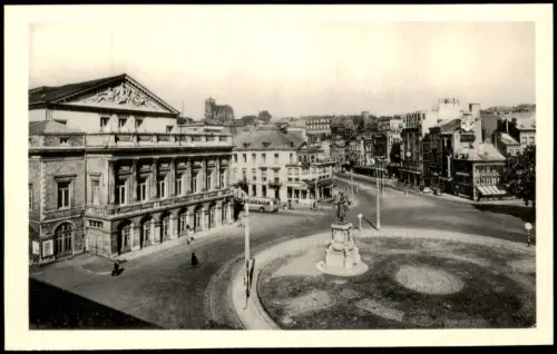 Lüttich Luik  Place de la République mit Théâtre Royal und Monument Grétry 1910