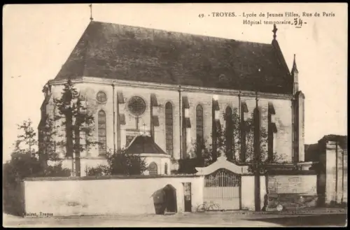CPA Troyes Lycée de Jeunes Filles als temporäres Krankenhaus 1915